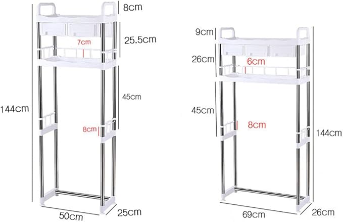 Laundry Room Shelf, Over Washing Machine Storage Utility Rack Above Toilet Washer Dryer Clothes Hanger Bathroom Organization Space,Toiletstand