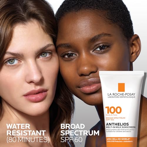 La Roche-Posay Anthelios Melt-In Milk Sunscreen SPF 100 | Sunscreen For Body & Face | Broad Spectrum SPF + Antioxidants | Oil Free Sunscreen Lotion | For Sun Sensitive Skin | Oxybenzone Free