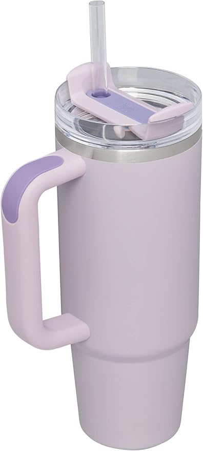 Quencher H2.0 FlowState Stainless Steel Vacuum Insulated Tumbler with Lid and Straw for Water, Iced Tea or Coffee, Smoothie and More, Orchid, 30 OZ / 0.89 L