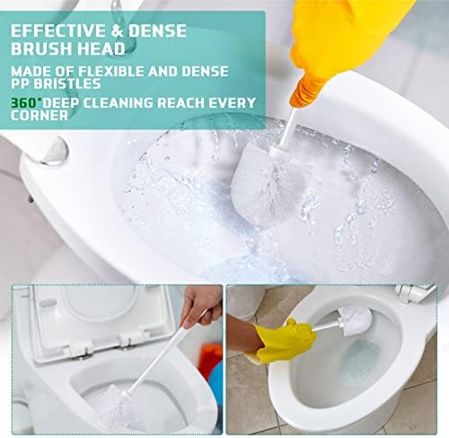 Toilet Brush with Stand - Hygienic, Durable, & Easy to Clean