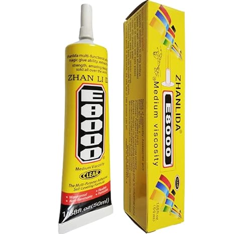 E8000 Multi-Purpose Adhesive - Strong, Clear, and Self-Leveling