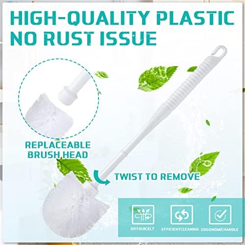 Toilet Brush with Stand - Hygienic, Durable, & Easy to Clean