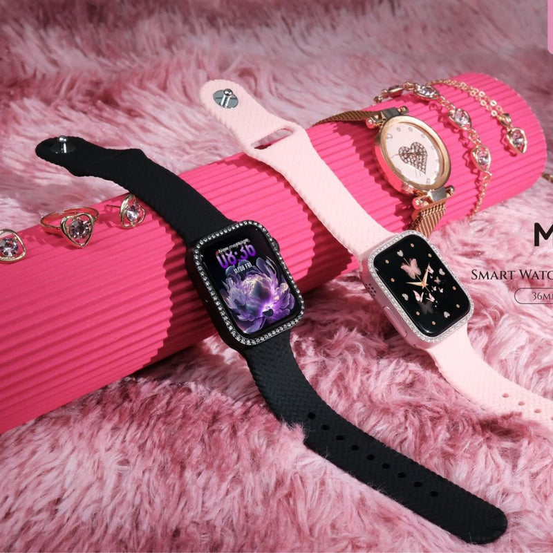 Elegant Smartwatch & Jewelry Combo Set - Perfect Accessory Gift