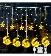 LED Moon and Star String Lights for Ramadan Decor