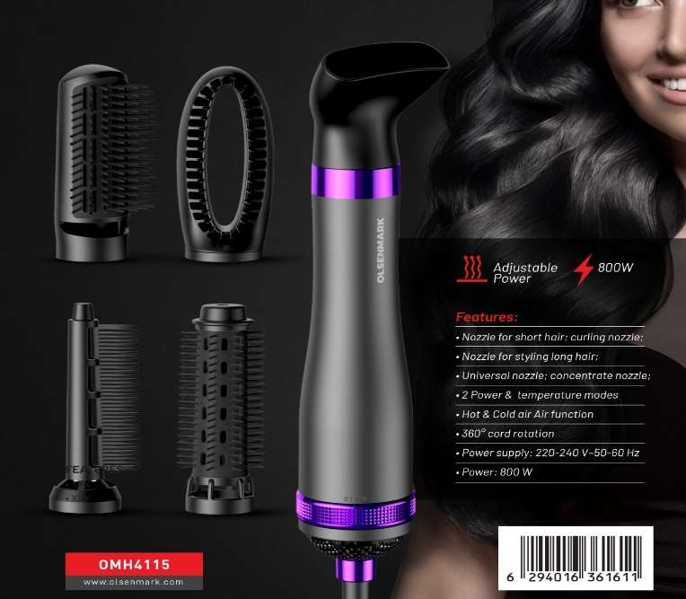 5 in 1 Hair Styling Hot Air Comb 1x24