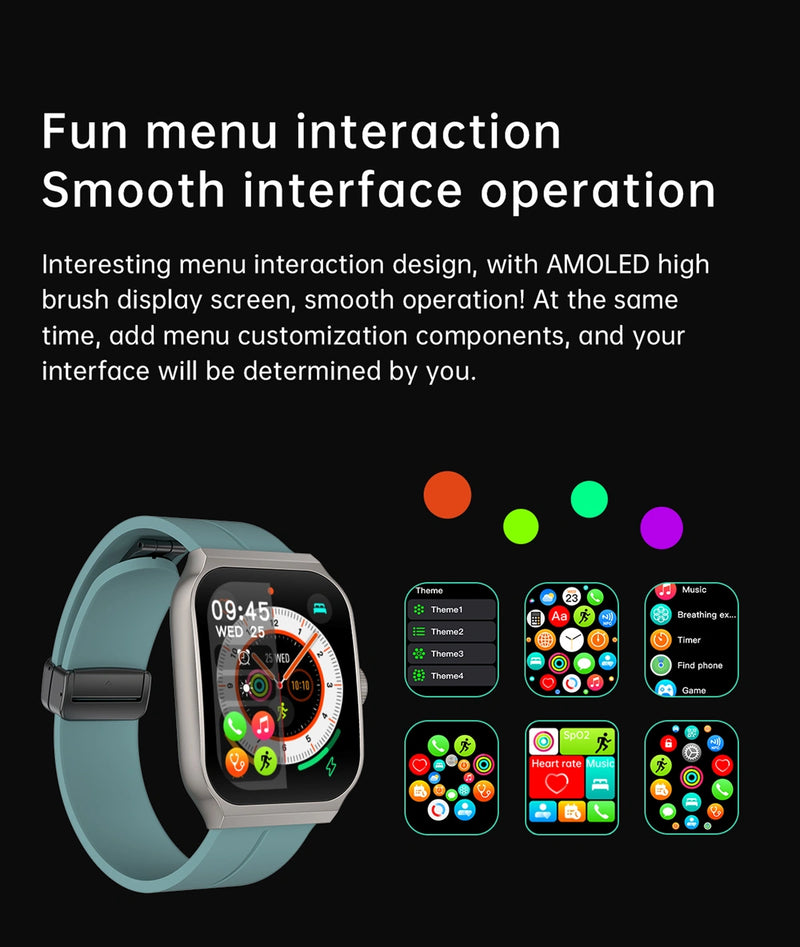 Nodizz Smartwatch OA98 with Advanced Health Tracking & Smart Features