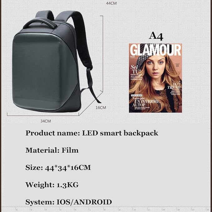 SMART LED  BACKPACK WITH APP & BLUETOOTH