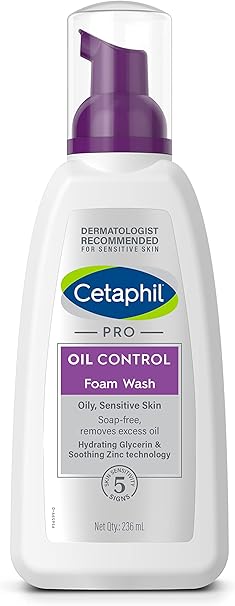 Cetaphil PRO Oil Control Foam Face Wash for Acne & Oily Prone Skin