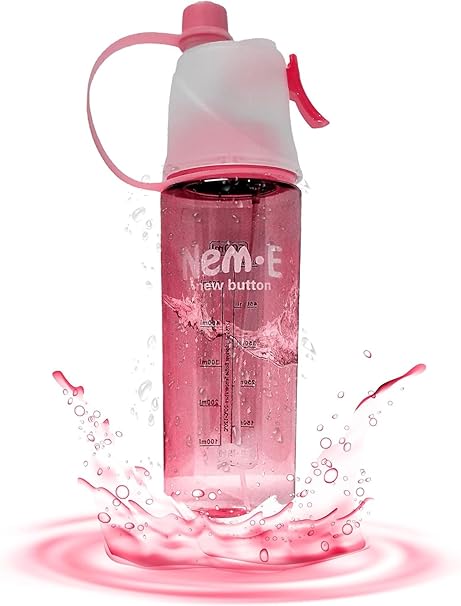 Nem-E Sports Water Bottle with Mist Spray Function