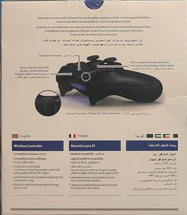 Wireless Controller Compatible with PS4 - Black