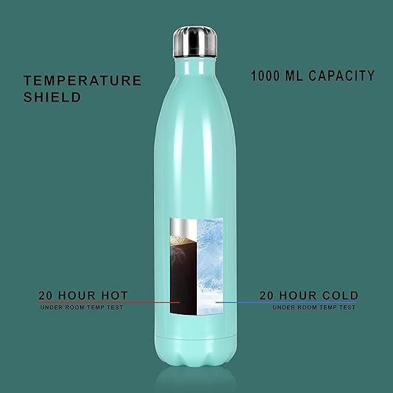 Sleek Stainless Steel Water Bottle - Teal