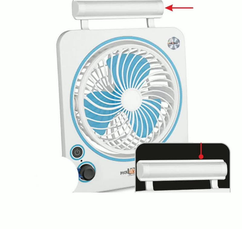 6"Rech Fan With Led Light/3Spd 1x24