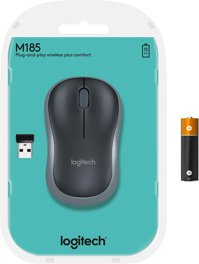 Logitech M185 Wireless Mouse - Comfortable and Reliable