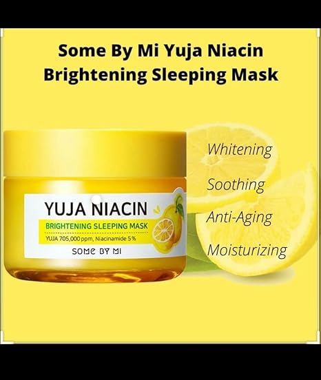 Yuja Niacin Brightening Sleeping Mask (60g 2.11 oz) YUJA, Niacinamide Extract, brightening Youth moisturizing Care