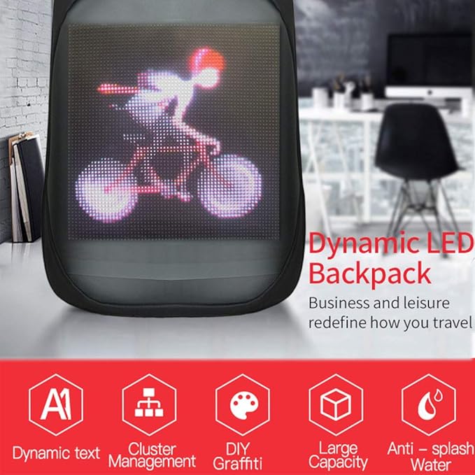 SMART LED  BACKPACK WITH APP & BLUETOOTH