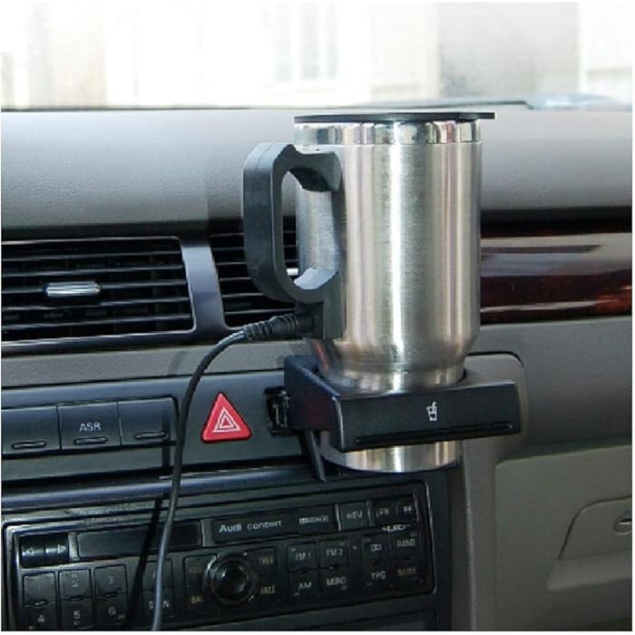 Portable Stainless Steel Car Coffee Mug - Keep Your Drinks Hot on the Go!