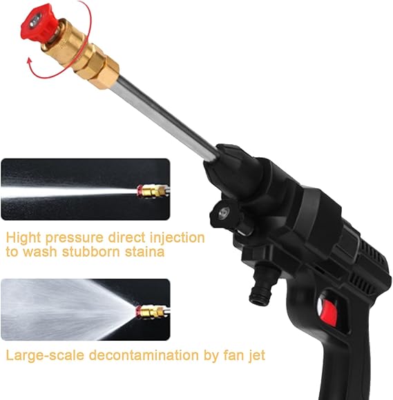 High quality Portable High Pressure Cordless Electric Car Washer Gun With Rechargeable Battery Power Car Wash spray gun