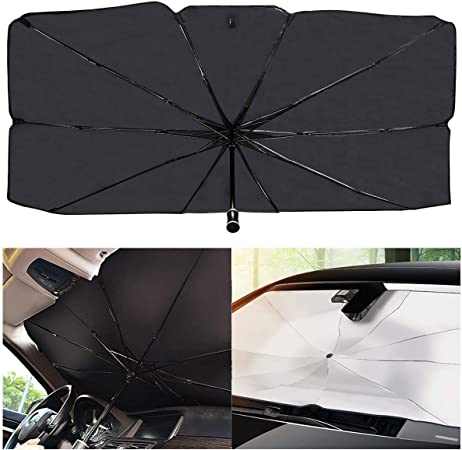 Car Umbrella Sun Shade Cover for Windshield 50 Pieces