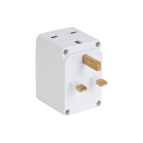 3 Way Uk Adaptor 1x100