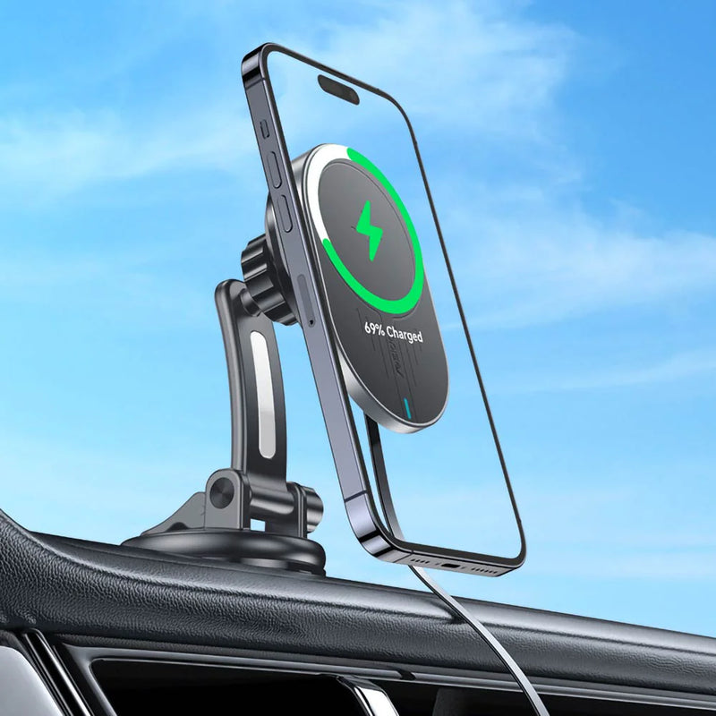 C313 15W Magnetic Wireless Charging Holder Material: PC+ABS + N52