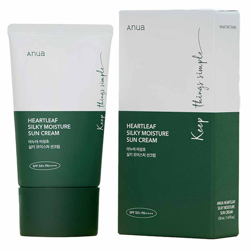 Anua Heartleaf Silky Moisture Sun Cream SPF 50+ PA+++ 50ml