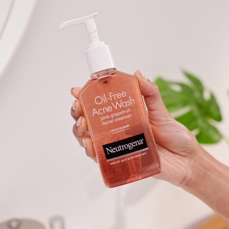 Neutrogena Oil-Free Acne Wash Pink Grapefruit Foaming Scrub - Clears Breakouts & Exfoliates for Smooth Skin