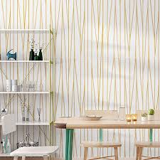 Elegant Wall Sticker with Golden Lines Pattern