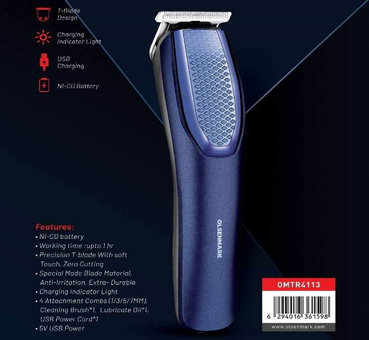 Portable Hair and Beard Trimmer: Perfect for Travel & Touch-Ups