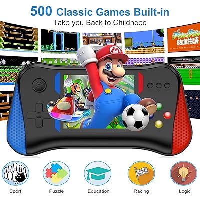 X7M 500-in-1 Handheld Game Console - Retro Gaming on the Go