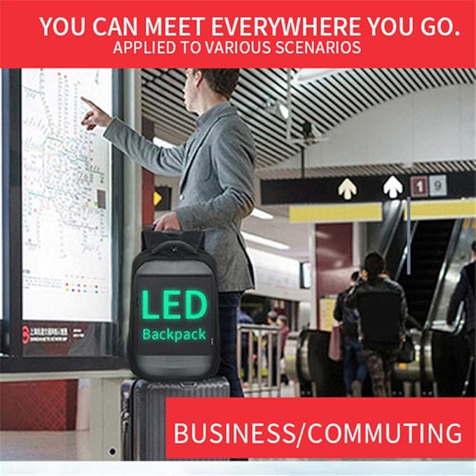 SMART LED  BACKPACK WITH APP & BLUETOOTH