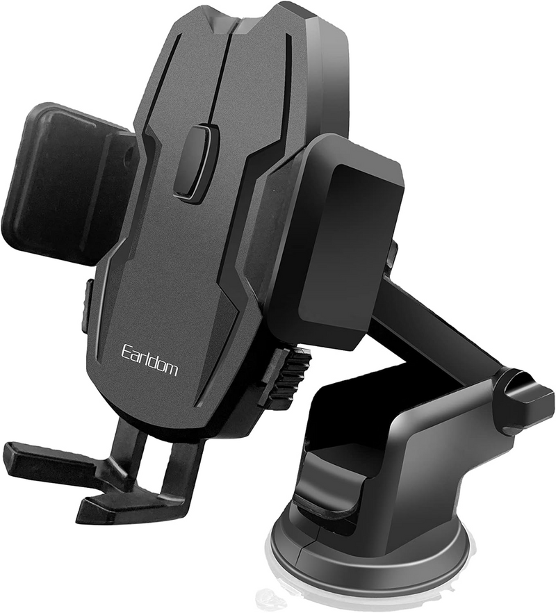 Car Phone Holder with Strong Suction Cup and 360-Degree Rotation