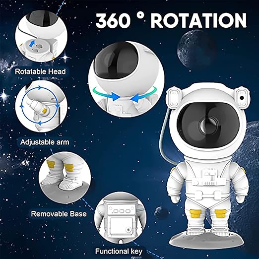 MD089  Astronaut projection lights Stand Galaxy