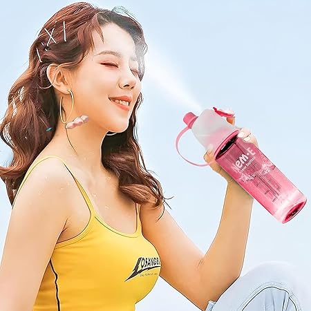 Nem-E Sports Water Bottle with Mist Spray Function