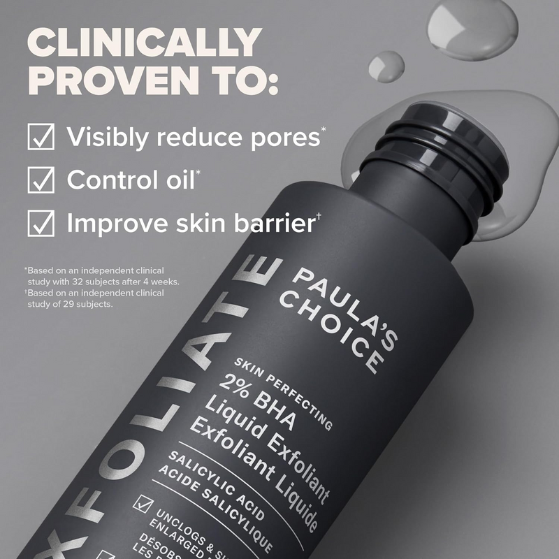 Paula’s Choice Skin Perfecting 2% BHA Liquid Exfoliant with Salicylic Acid – Pore-Reducing Exfoliant for Smooth, Even Skin