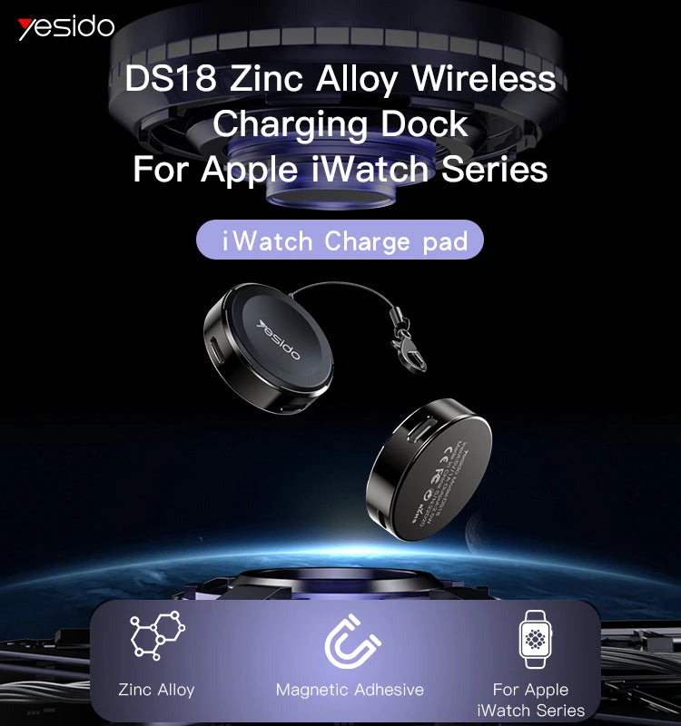 DS18 Watch Charger Wireless Magnet Charging For iWatch Series