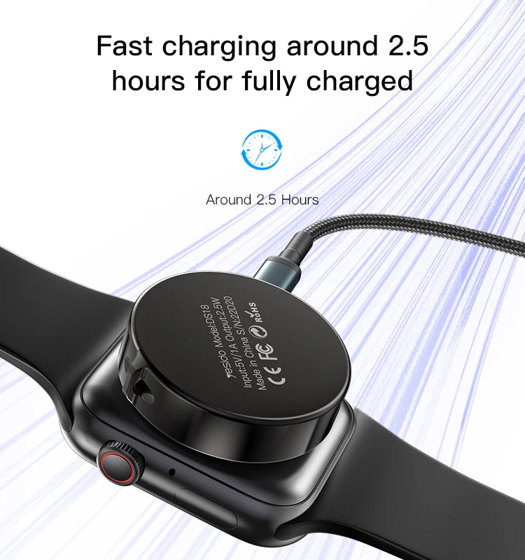 DS18 Watch Charger Wireless Magnet Charging For iWatch Series