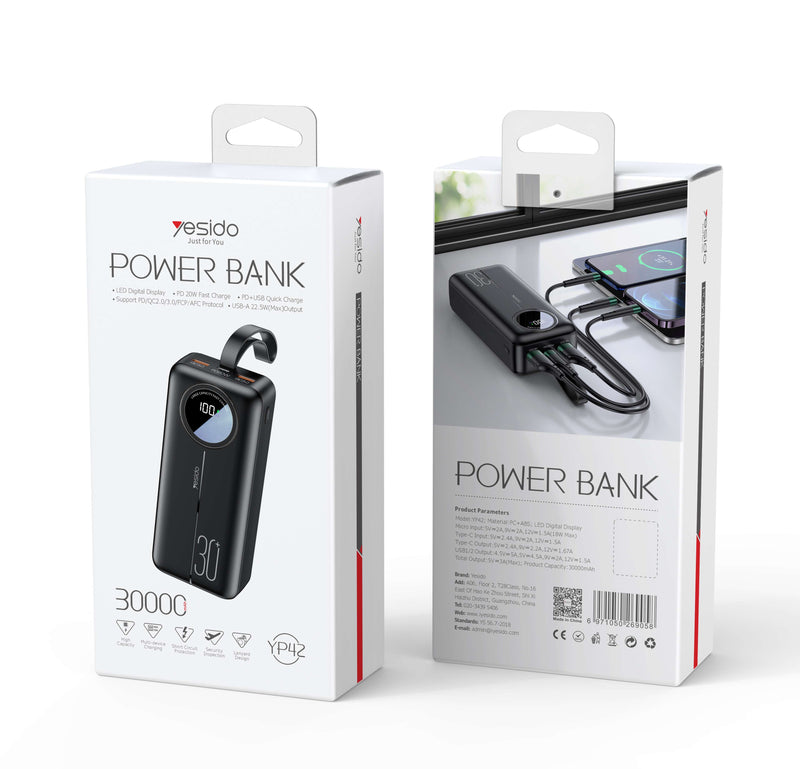 YP42 30000mAh fast  charging Power bank