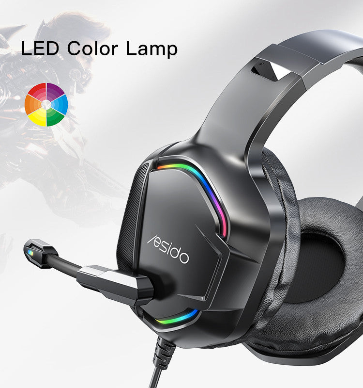 EK01 Professional Gaming Headset With LED light on headset