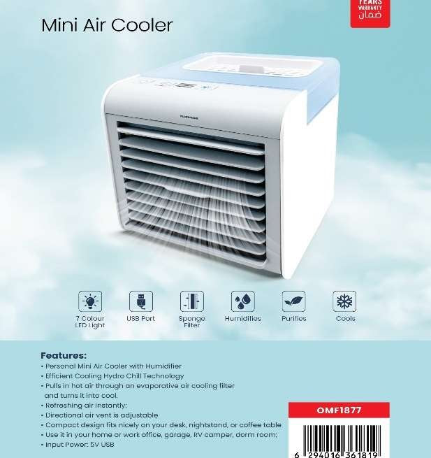 Mini Air Cooler/Humidifier 1x6