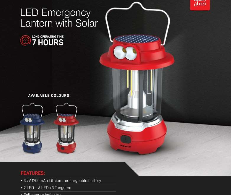 Led Emergncy Lantern With Solar 1x30