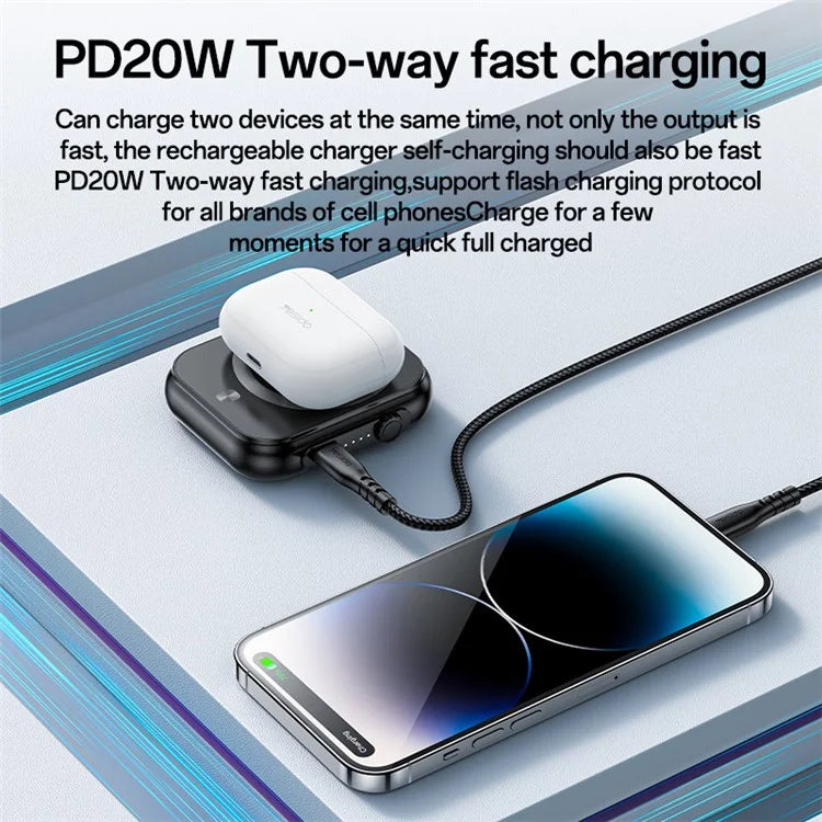 YP59 5000mAh PD 20W Power Bank Magnetic Phone Watch Earphone Wireless