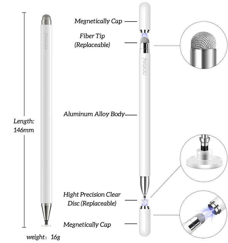 ST02 Passive Capacitor Pen Capacitor Pen Passive Design two head for cpacitive screen