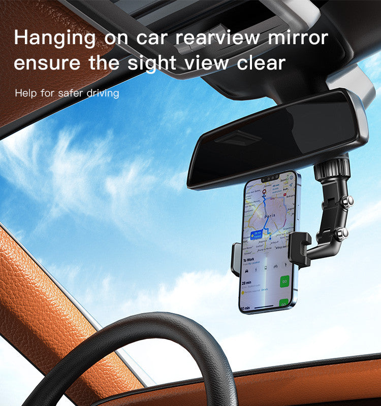 C192 Multi-node adjustable  rearview mirror mounted  bracket Multi-node adjustable rearview mirror  vehicle support, multi-scene application