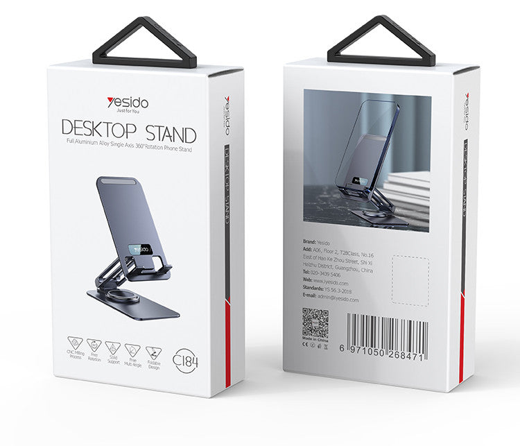 C184 Desktop stand Pure aluminium alloy Stand 360 Degree Rotation