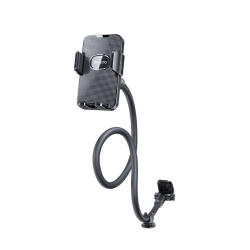 C137 Phone Holder 50Cm Flexible Clamp Arm disposable silicon tape pasting ABS + Aluminum Alloy Auto extending clip by button Dashboard /windshield use