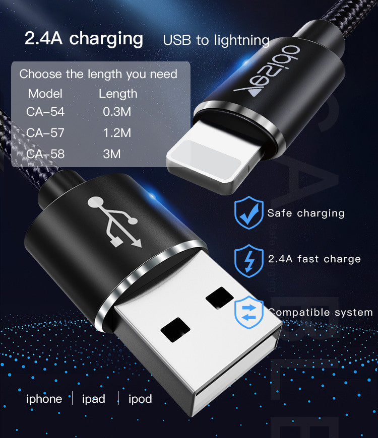 CA58 3M CABLE 2.4A IOS-TYPEC-MICRO