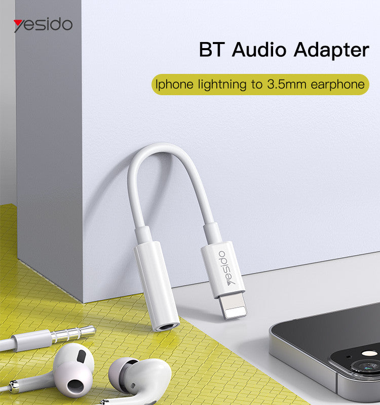 YAU31 iPhone Audio Adapter 8pin to 3.5mm need to use under bluetooth mode for   phone call