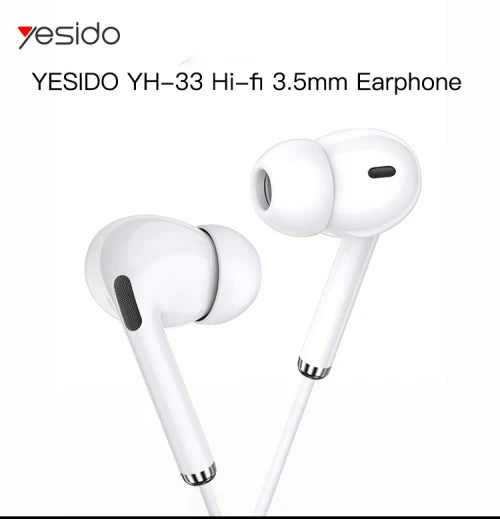 YH33 Deep Bass Earphone Plug Socket:3.5mm