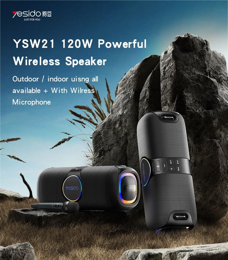 YSW21 With LED light on headset Built-in Microphone