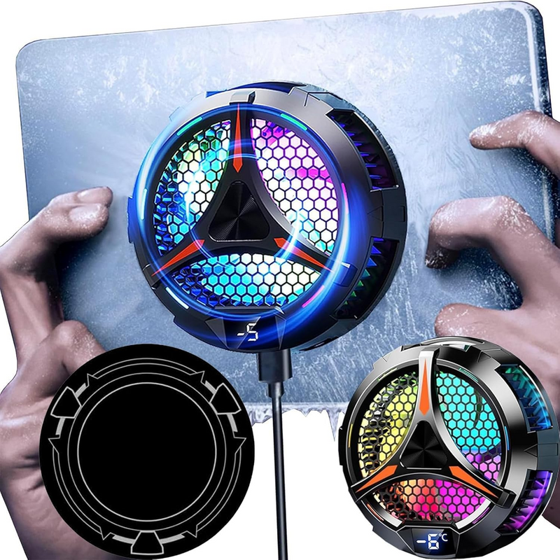 SL-06 Magnetic Mobile Game Cooling Pad with Colorful Lights